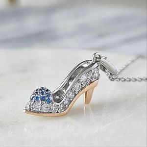 Disney Cinderella Glass slipper shoe necklace, Charmed Aroma 2023